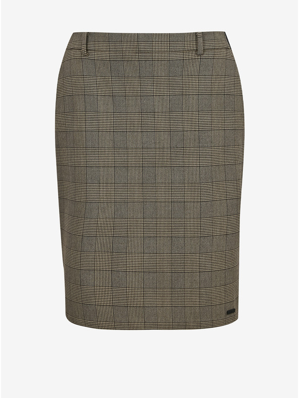 ZOOT.lab Светлосива дамска карирана пола с калъф METROOPOLIS by ZOOT.lab Fatima