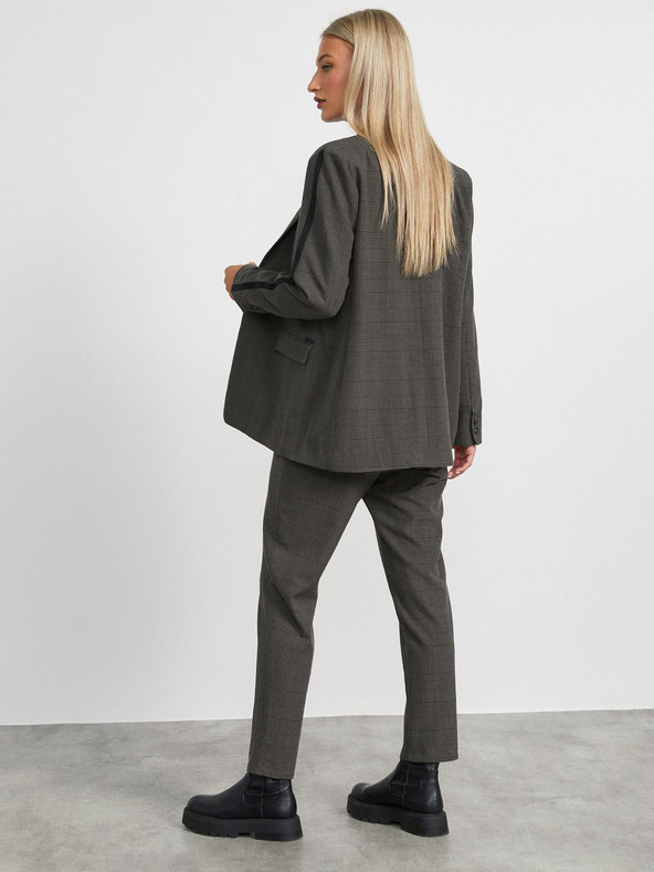 ZOOT.lab Тъмно сиво карирано дамско яке METROOPOLIS by ZOOT.lab Blanche