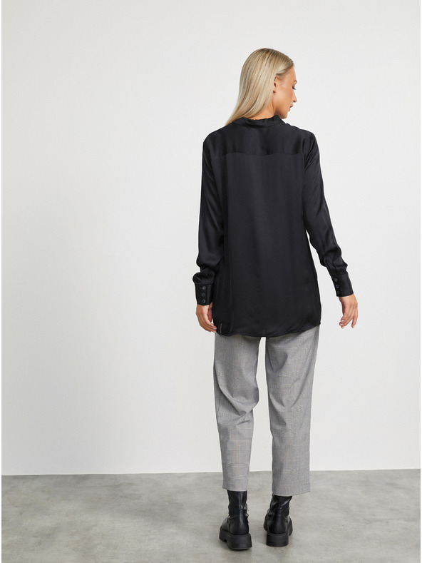 ZOOT.lab Черна дамска дълга риза METROOPOLIS by ZOOT.lab Angela