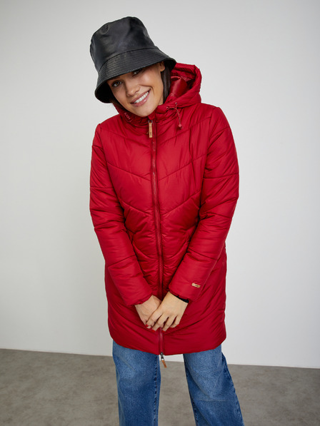 ZOOT.lab Червено дамско ватирано палто ZOOT.lab