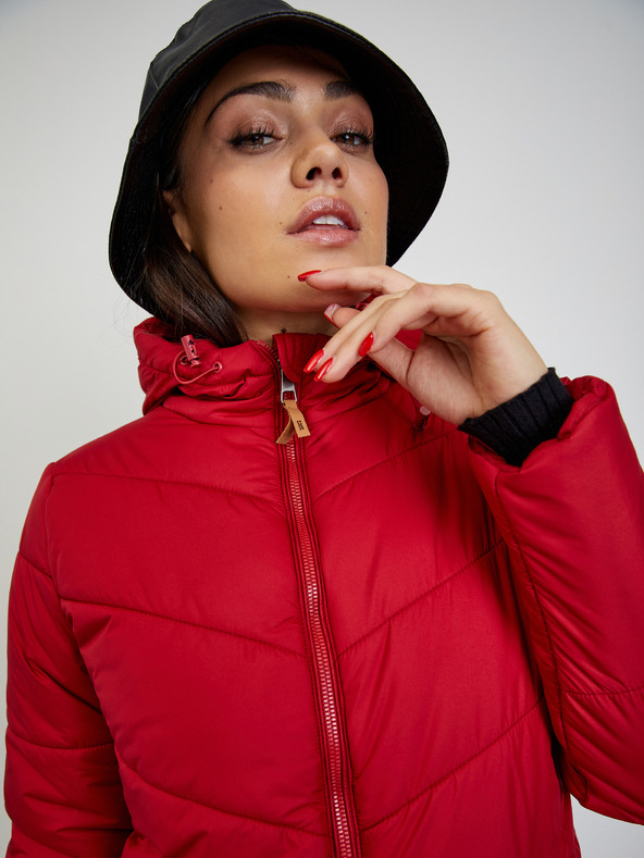 ZOOT.lab Червено дамско ватирано палто ZOOT.lab