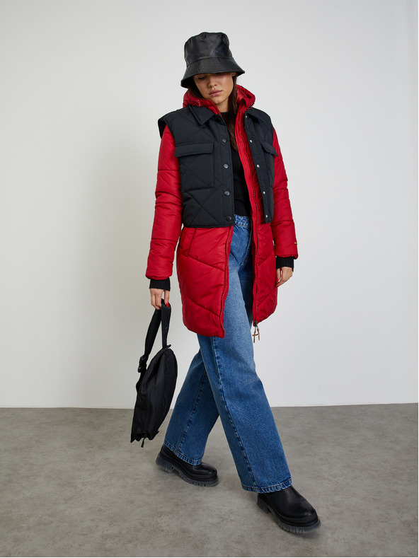 ZOOT.lab Червено дамско ватирано палто ZOOT.lab