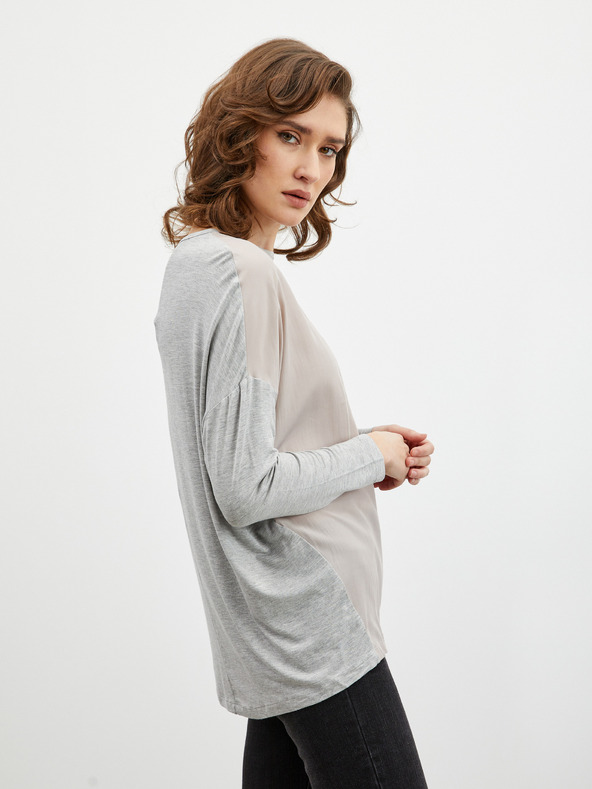 ZOOT.lab Светлосива дамска тениска с щампа ZOOT.lab Rozy