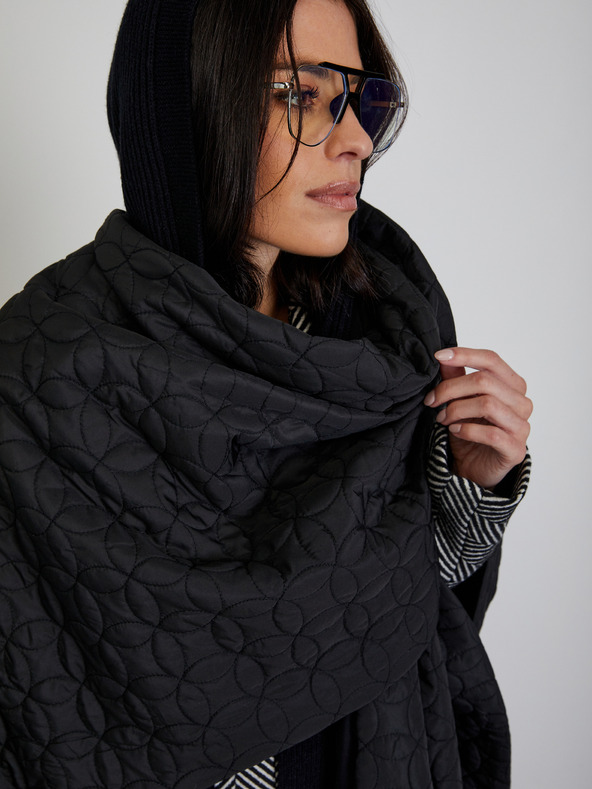 ZOOT.lab Бяло и черно дамско зимно палто с шарка ZOOT.lab Sherry