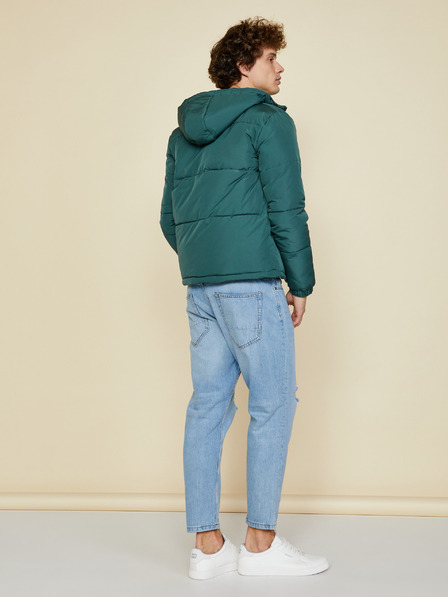 ZOOT.lab Тъмнозелено мъжко ватирано зимно яке с качулка ZOOT.lab Clark