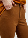 ZOOT.lab Кафяв дамски панталон с къса кройка ZOOT.lab Anna 2