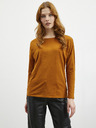 ZOOT.lab Кафява дамска основна тениска с дълъг ръкав ZOOT.lab Evana