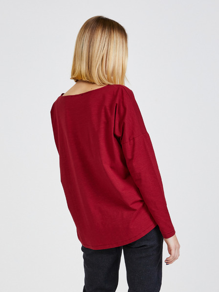 ZOOT.lab Червена дамска основна тениска с дълъг ръкав ZOOT.lab Evana