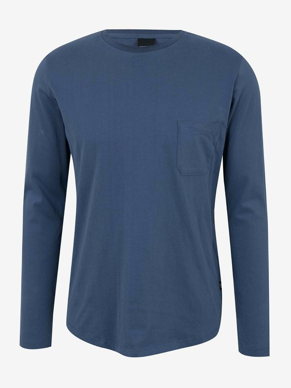 ZOOT.lab Синя мъжка тениска с дълъг ръкав ZOOT.lab