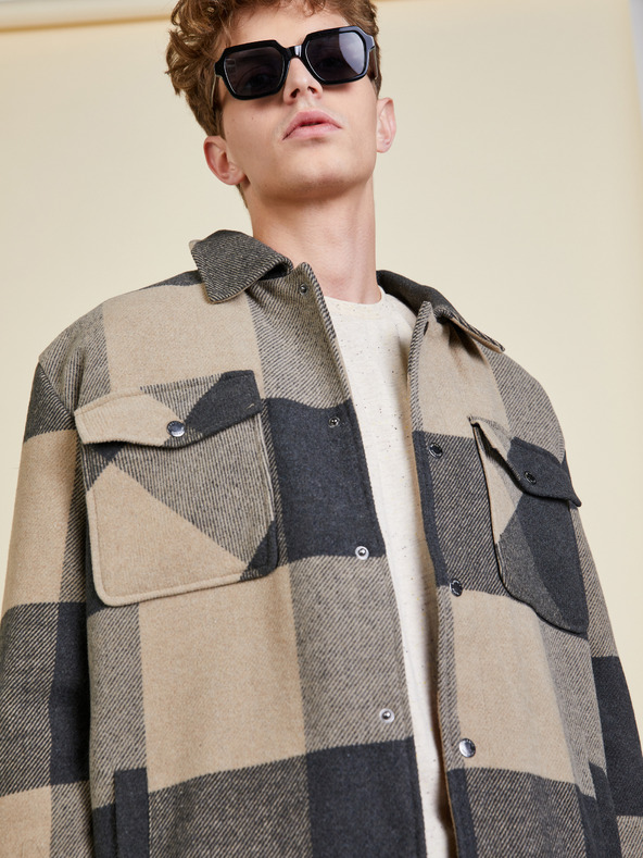 ZOOT.lab Бежова тениска с дълъг ръкав ZOOT.lab