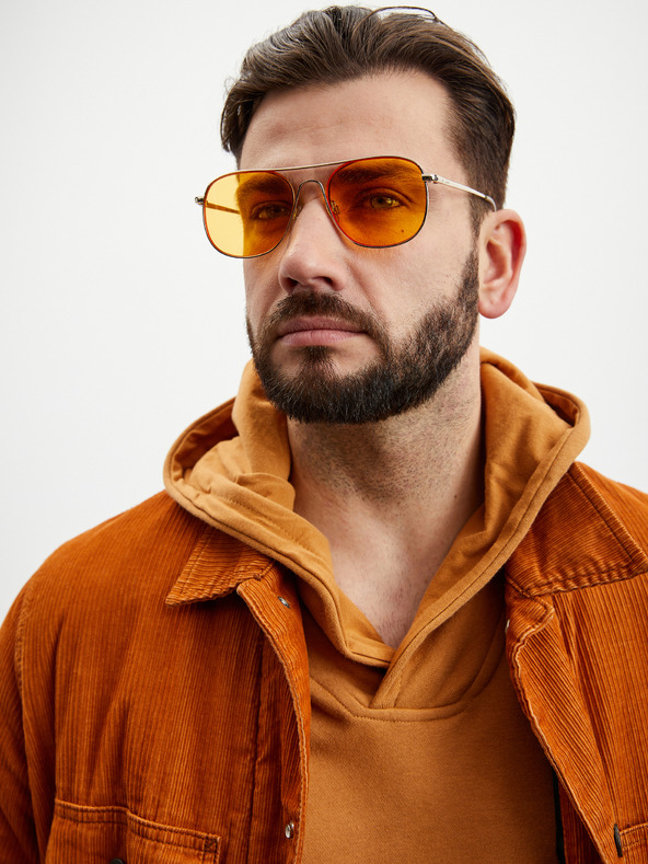 ZOOT.lab Кафява мъжка основна блуза с качулка ZOOT.lab Leoš