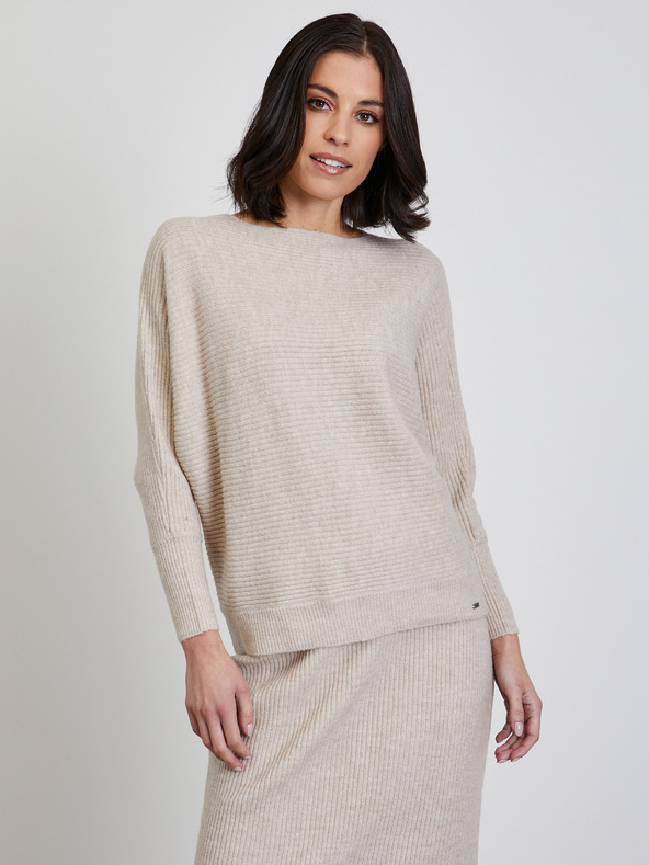 ZOOT.lab Бежова дамска жилетка с ребра ZOOT.lab