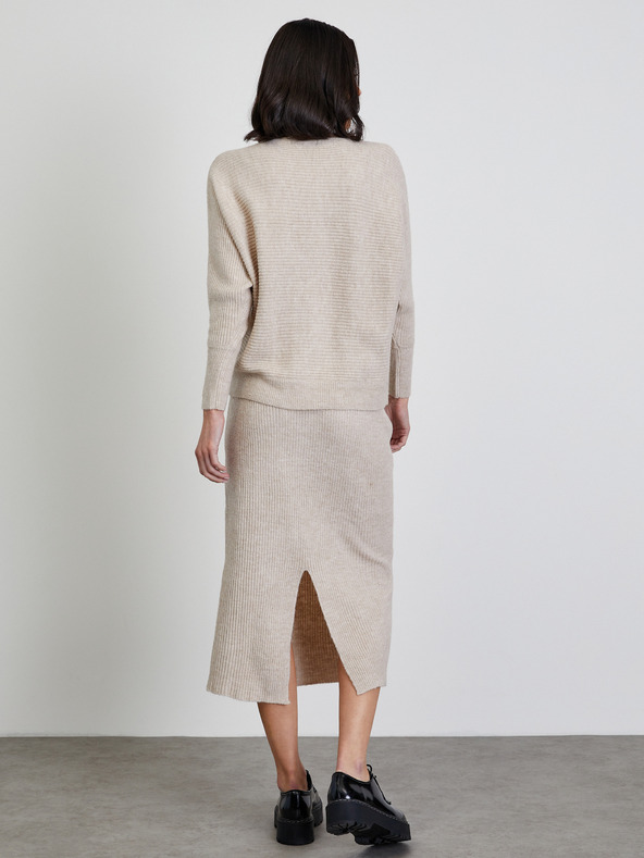 ZOOT.lab Бежова дамска жилетка с ребра ZOOT.lab