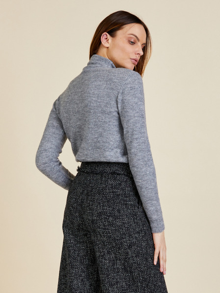 ZOOT.lab Сива дамска пола на райета ZOOT.lab