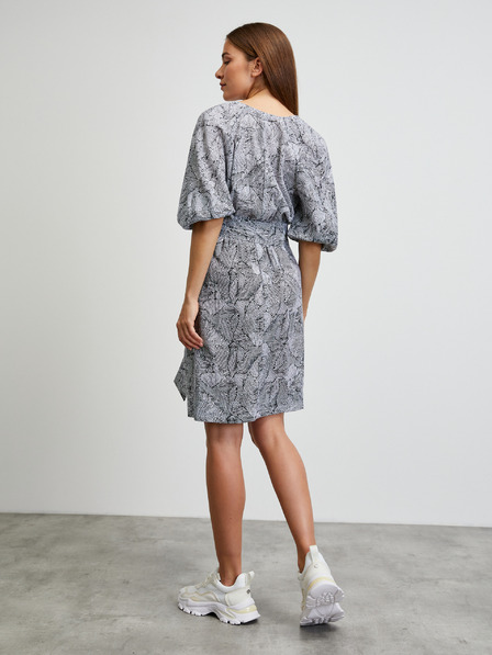 ZOOT.lab Бяло-черна шарена рокля METROOPOLIS by ZOOT.lab Trudy