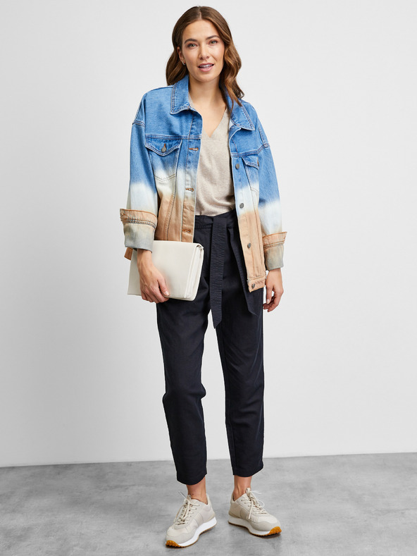 ZOOT.lab Бежова ленена тениска METROOPOLIS by ZOOT.lab Oprah