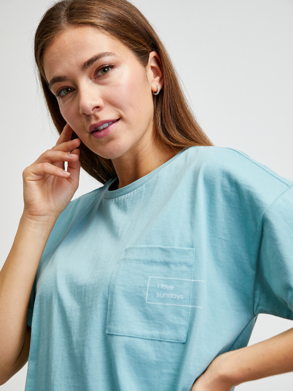 ZOOT.lab Светлосиня oversize тениска METROOPOLIS by ZOOT.lab Honor