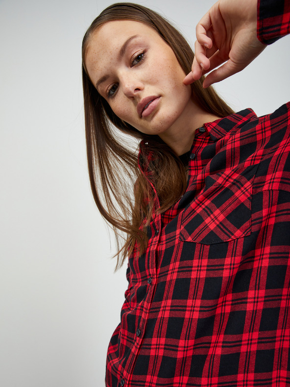 ZOOT.lab Червена дамска карирана риза ZOOT.lab Doris