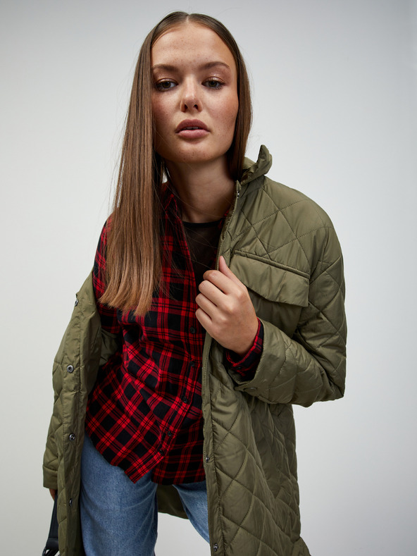 ZOOT.lab Червена дамска карирана риза ZOOT.lab Doris