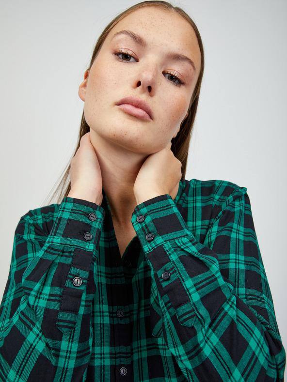 ZOOT.lab Зелена дамска карирана риза ZOOT.lab Doris