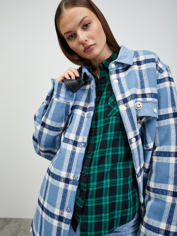 ZOOT.lab Зелена дамска карирана риза ZOOT.lab Doris