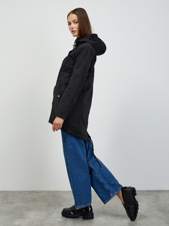 ZOOT.lab Черна дамска парка с качулка ZOOT.lab Daria