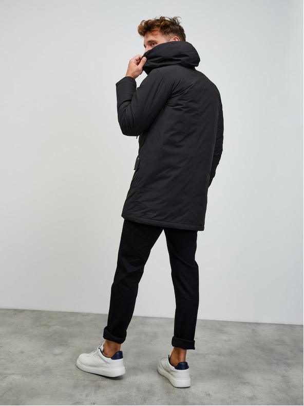 ZOOT.lab Черна мъжка парка с качулка ZOOT.lab Charls