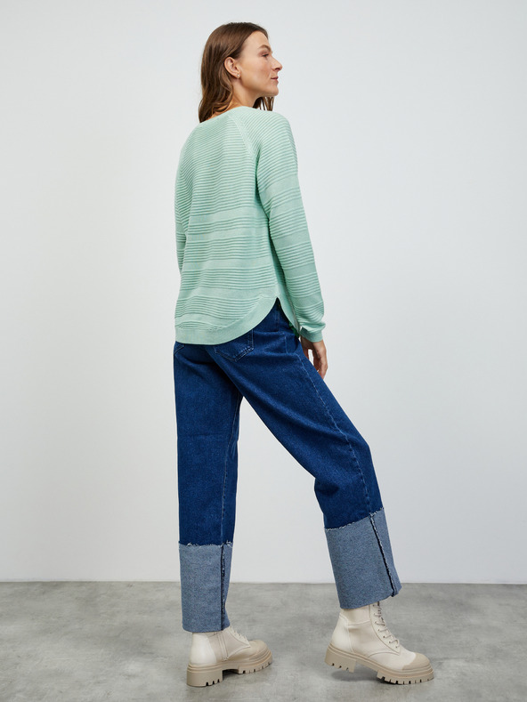 ZOOT.lab Дамска ментова рипсена жилетка ZOOT.lab Heddie