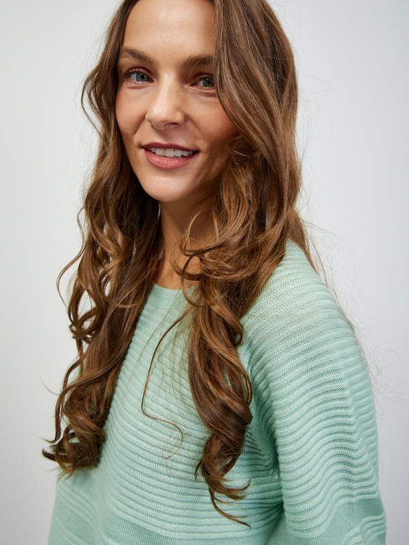 ZOOT.lab Дамска ментова рипсена жилетка ZOOT.lab Heddie