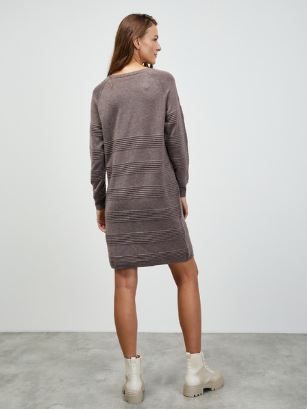 ZOOT.lab Кафява раирана рокля с пуловер ZOOT.lab Bellarose