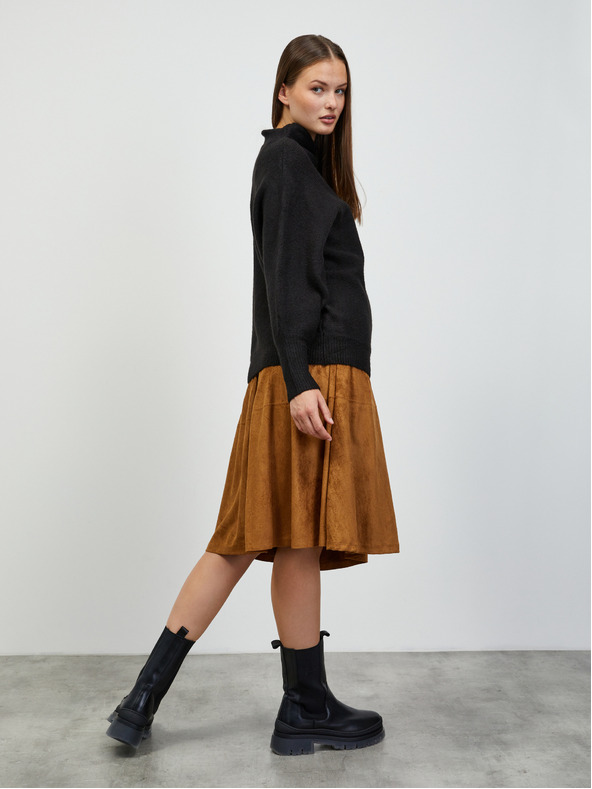 ZOOT.lab Черен дамски oversize пуловер ZOOT.lab Glynne