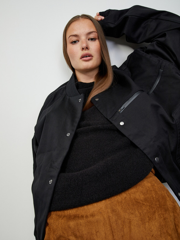 ZOOT.lab Черен дамски oversize пуловер ZOOT.lab Glynne