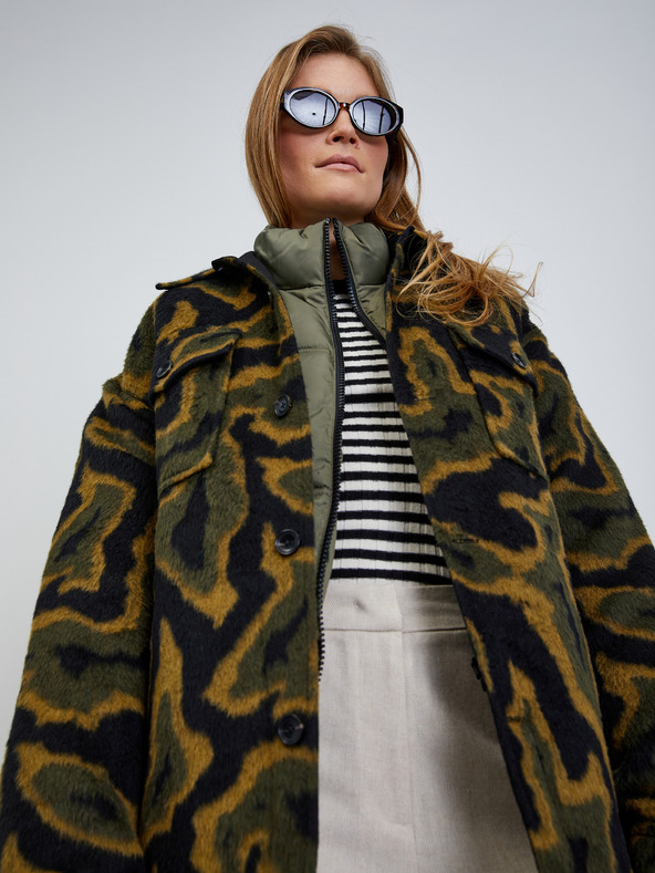 ZOOT.lab Кремав дамски панталон на райета ZOOT.lab Deliza