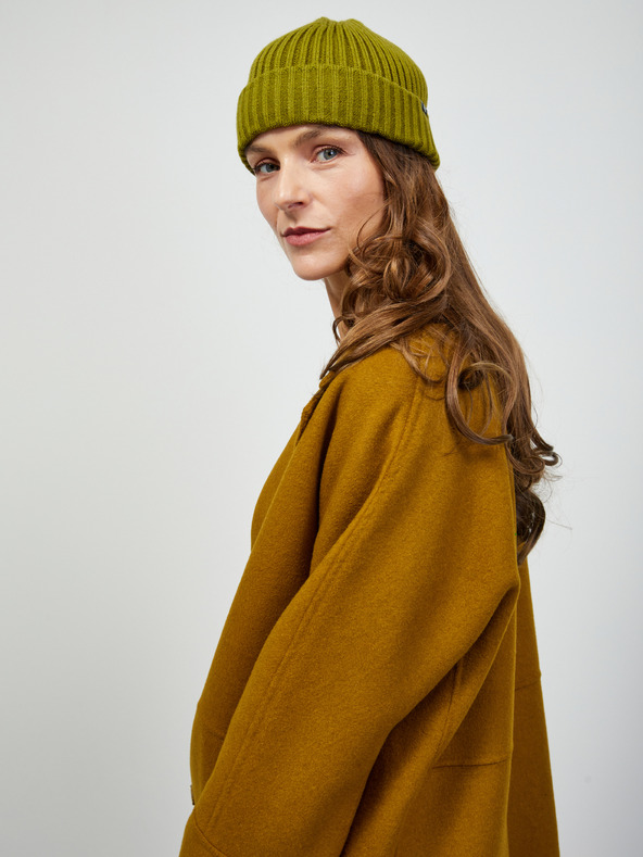 ZOOT.lab Кафяво дамско палто от вълна ZOOT.lab Evelyn