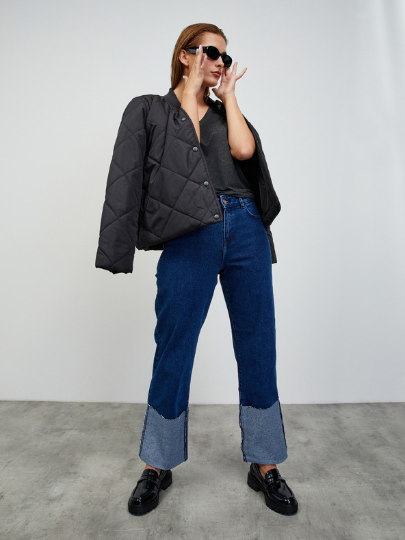 ZOOT.lab Тъмно сива дамска изпечена основна тениска ZOOT.lab Adriana 4