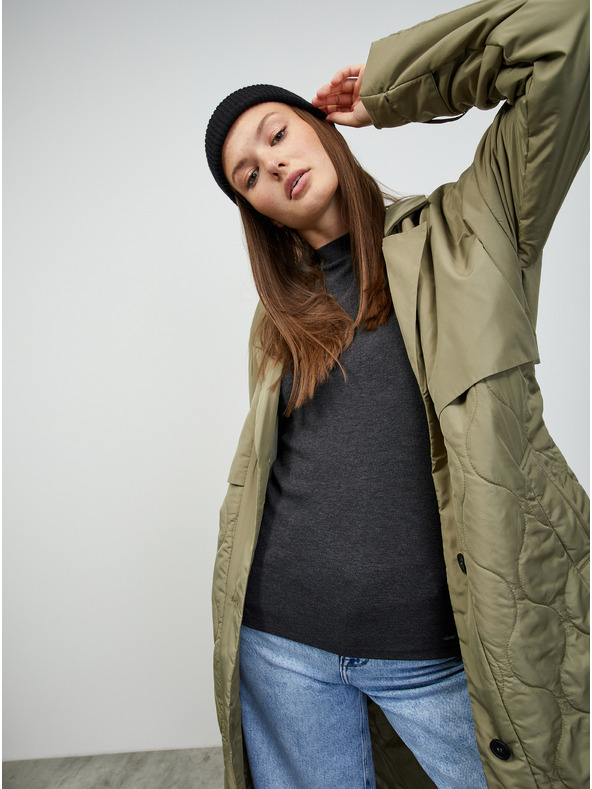 ZOOT.lab Тъмно сива дамска основна тениска ZOOT.lab Bobbi