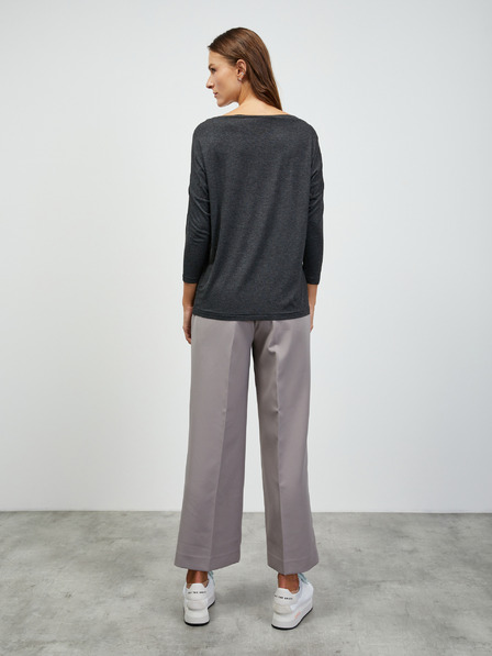 ZOOT.lab Тъмно сива дамска основна тениска с дълъг ръкав ZOOT.lab Leticia