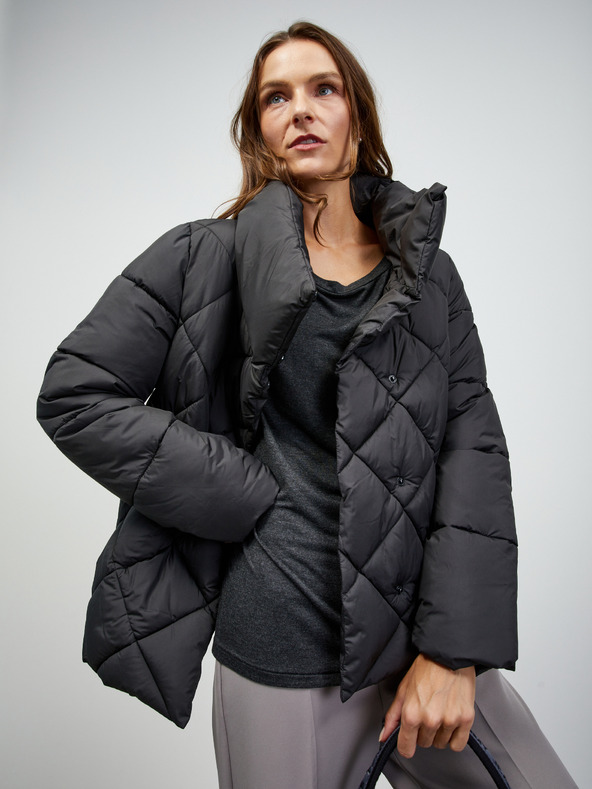 ZOOT.lab Тъмно сива дамска основна тениска с дълъг ръкав ZOOT.lab Leticia