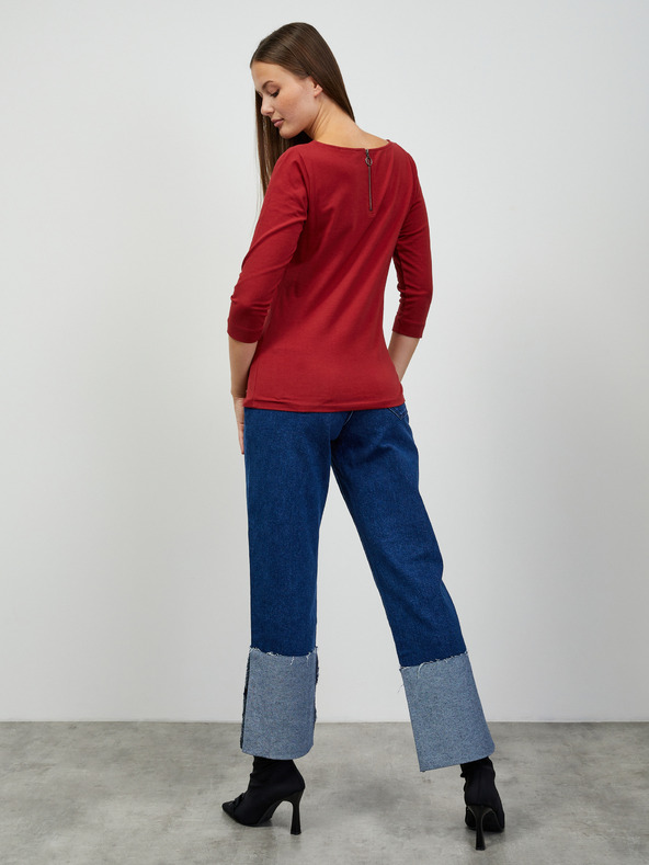 ZOOT.lab Червена дамска основна тениска ZOOT.lab Zion