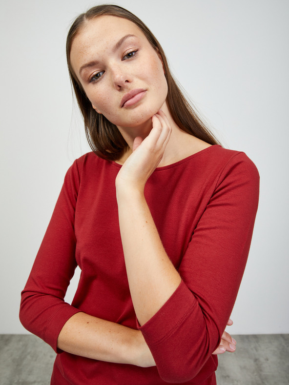 ZOOT.lab Червена дамска основна тениска ZOOT.lab Zion