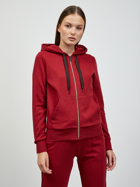 ZOOT.lab ZOOT.lab Laura дамска качулка в бордо с цип
