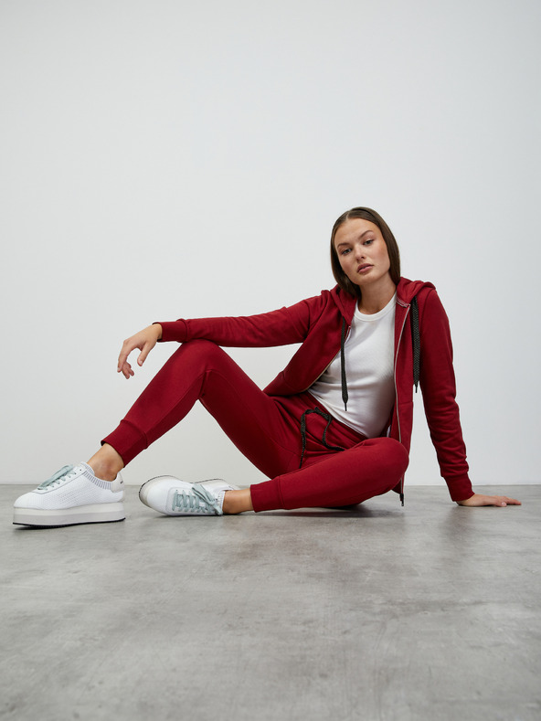 ZOOT.lab ZOOT.lab Laura дамска качулка в бордо с цип