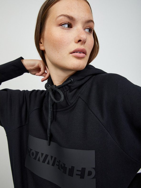 ZOOT.lab Черна дамска блуза с качулка ZOOT.lab Peyton