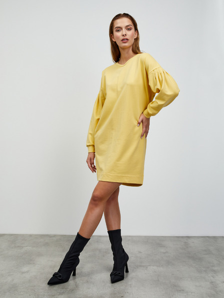 ZOOT.lab Жълт суитшърт основна рокля ZOOT.lab Sloane