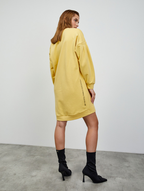 ZOOT.lab Жълт суитшърт основна рокля ZOOT.lab Sloane