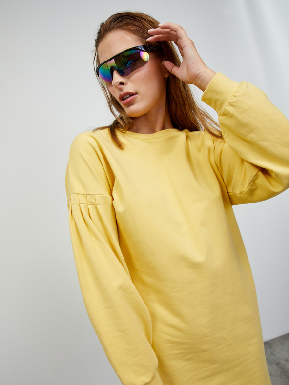 ZOOT.lab Жълт суитшърт основна рокля ZOOT.lab Sloane