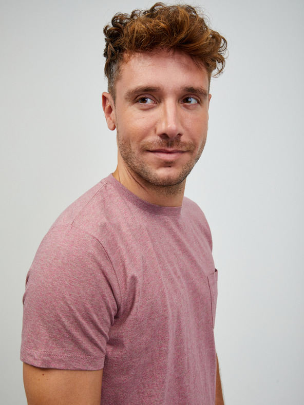 ZOOT.lab Старорозов мъжки блуза с косъм основна риза ZOOT.lab Rex