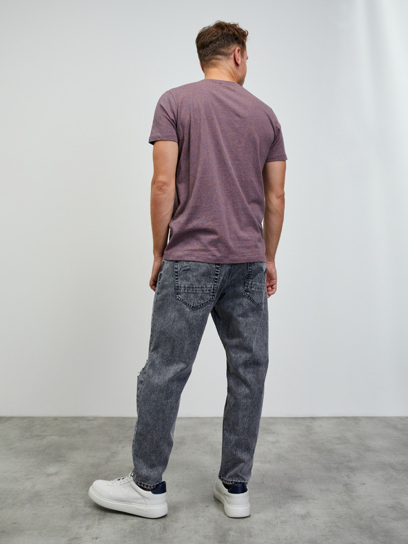 ZOOT.lab Лилава мъжка основна риза на райета ZOOT.lab Rex