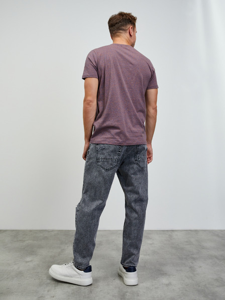 ZOOT.lab Лилава мъжка основна риза на райета ZOOT.lab Rex