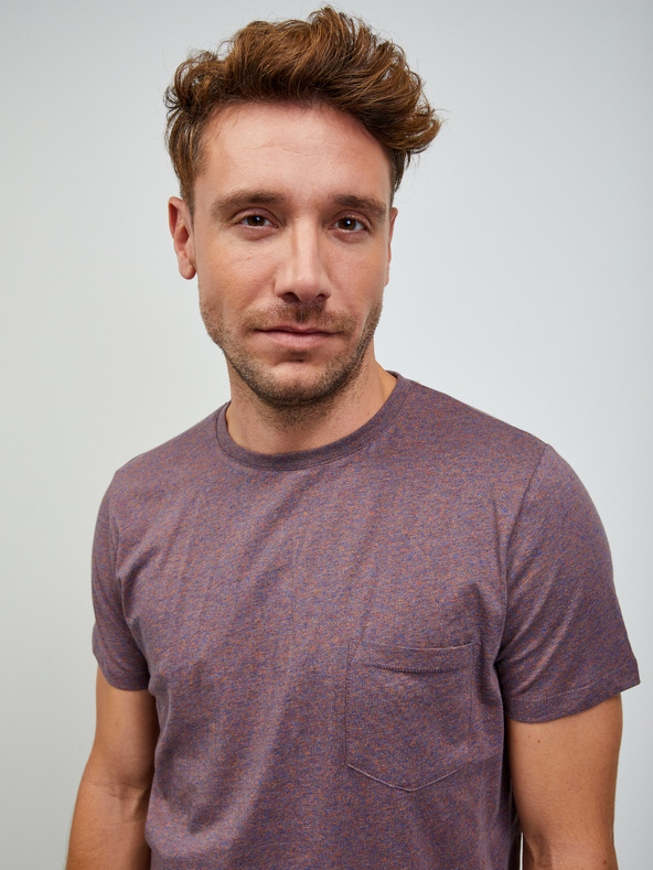 ZOOT.lab Лилава мъжка основна риза на райета ZOOT.lab Rex